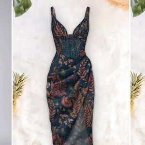 Floral Print Sleeveless Dress